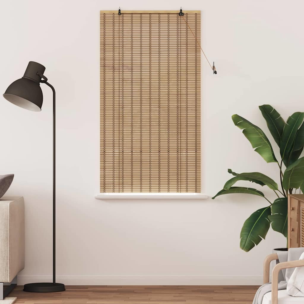 Rullegardin Naturlig og Brun 90 x 160 cm Bambus