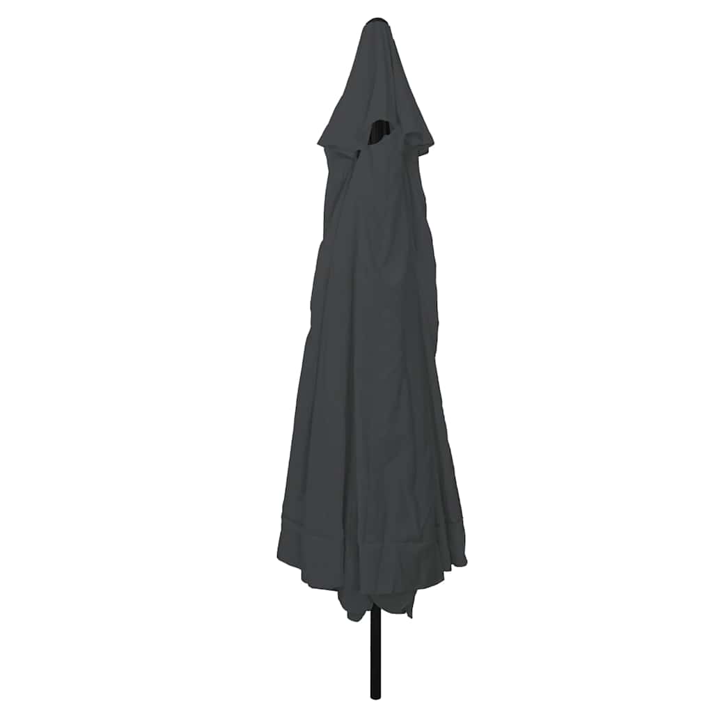 Havesol Antracit 394 x 394 x 248 cm Polyester og Stål