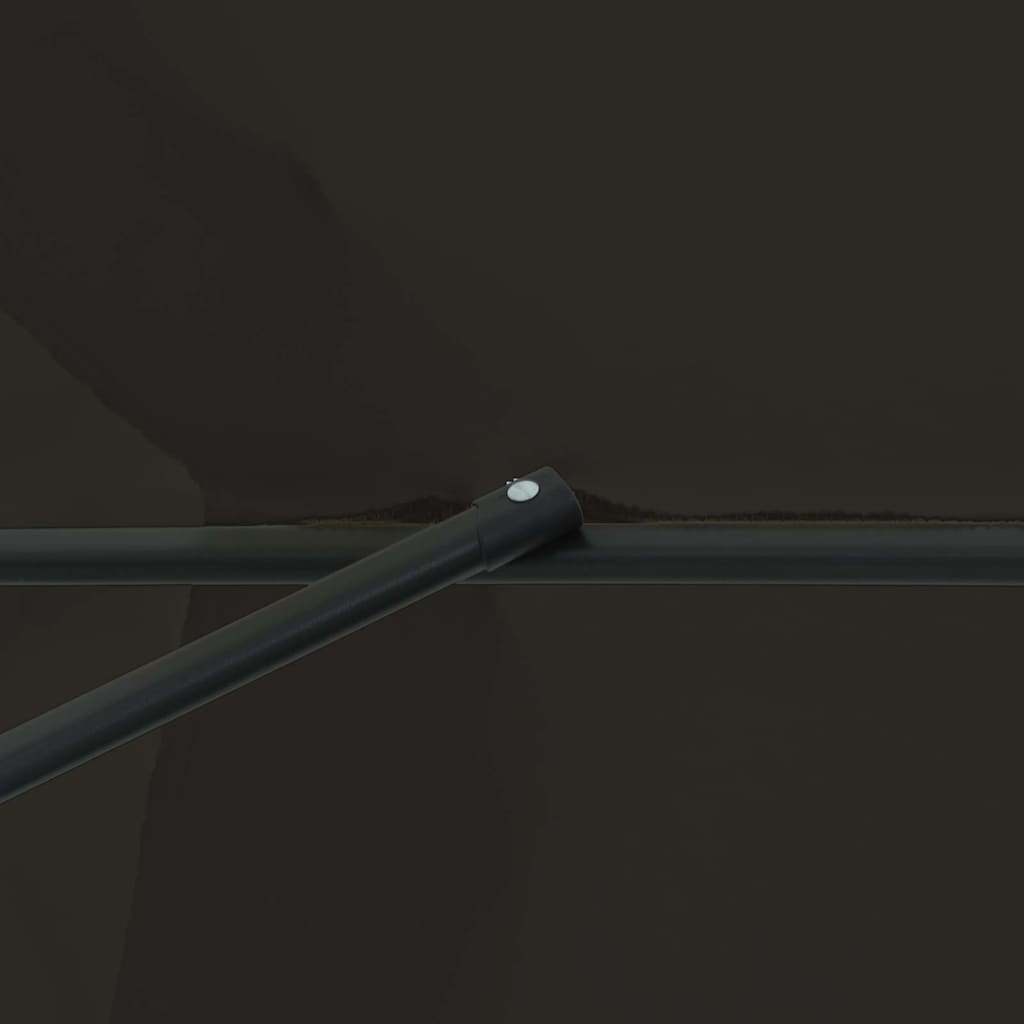 Havesol Sort 394 x 394 x 248 cm Polyester og Stål