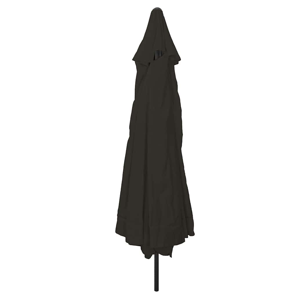 Havesol Sort 394 x 394 x 248 cm Polyester og Stål