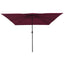 Havesol Bordeaux Rød 295 x 295 x 245 cm Polyester og Stål