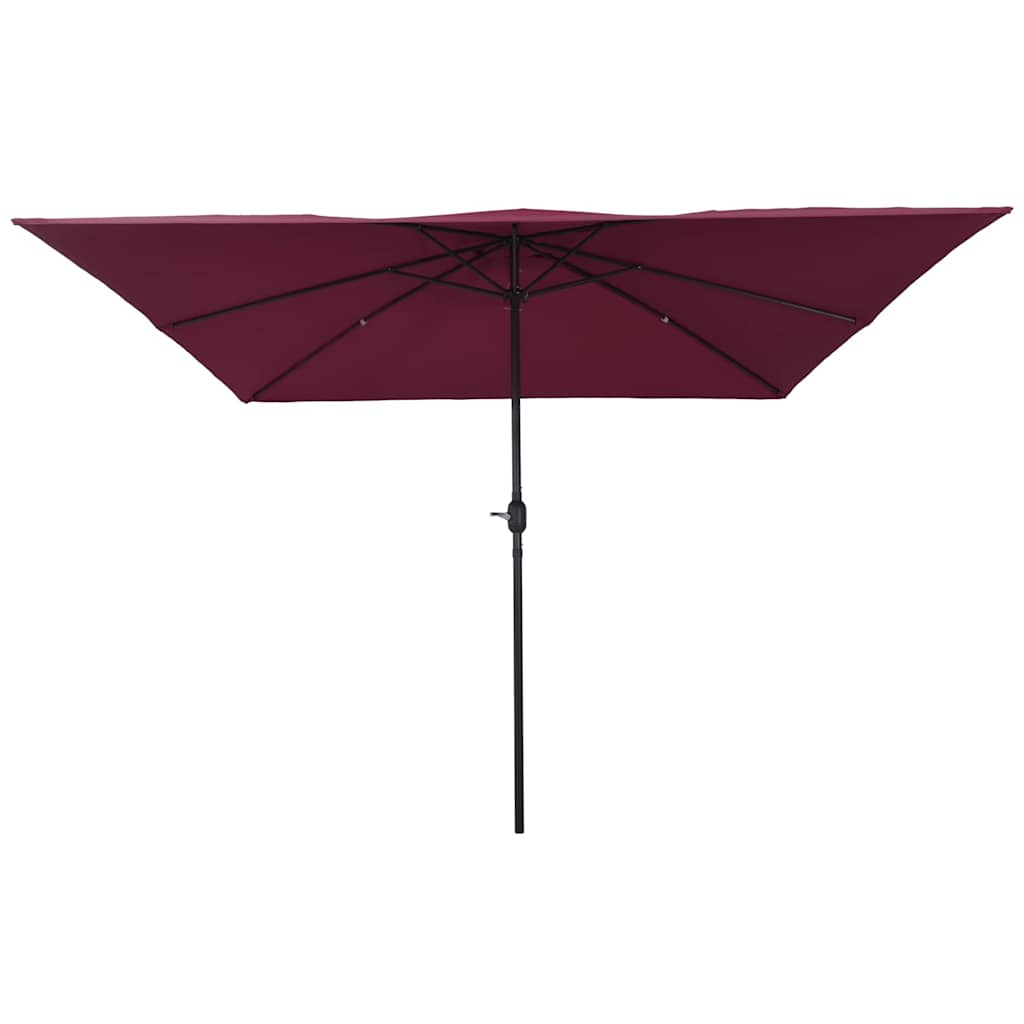 Havesol Bordeaux Rød 295 x 295 x 245 cm Polyester og Stål