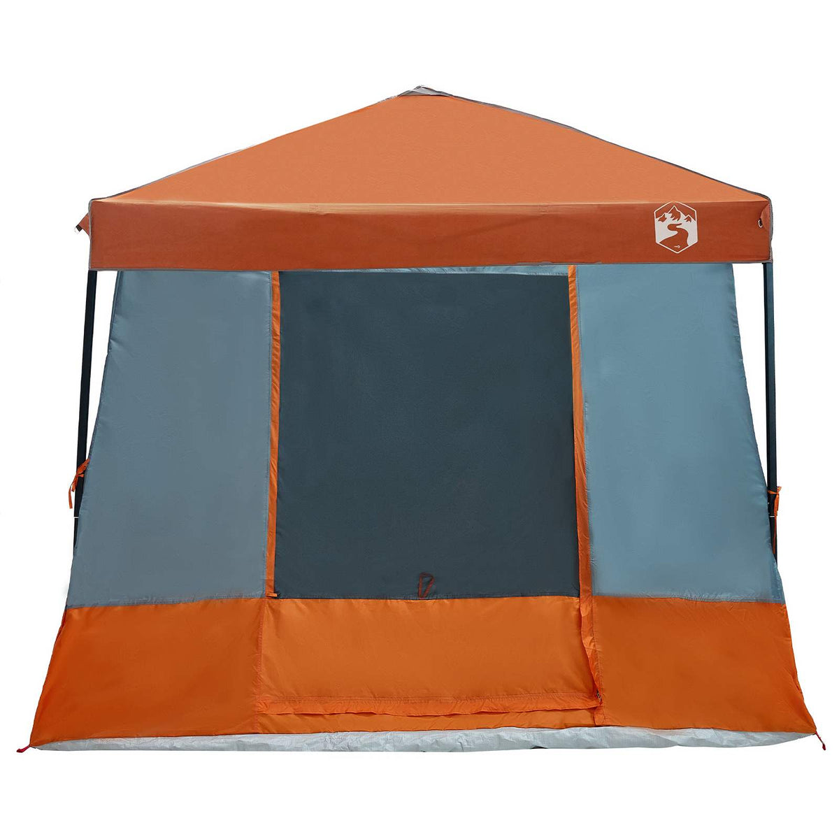 Camping Telt Sæt 2 stk. 6-personers Grå og orange