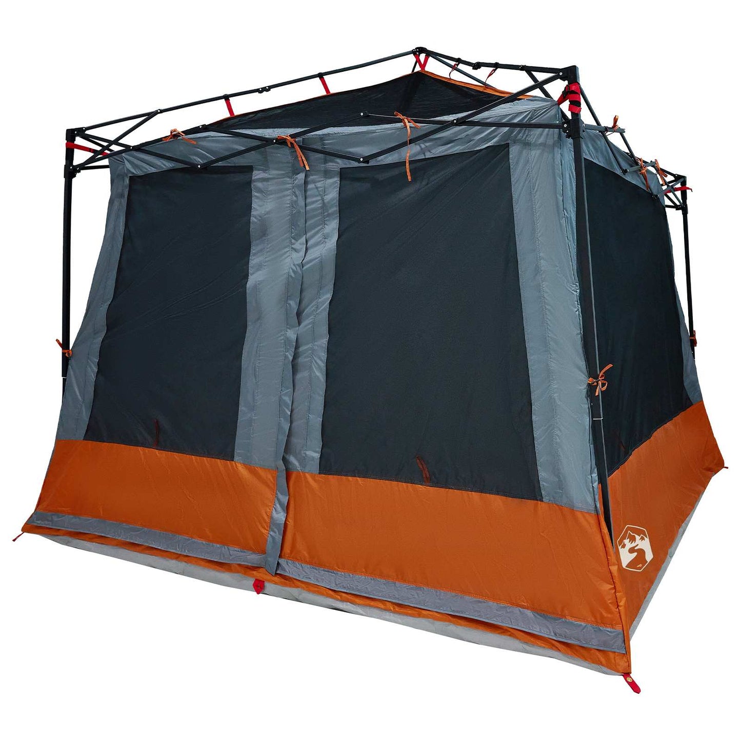 Camping Telt Sæt 2 stk. 5-personers Grå og orange