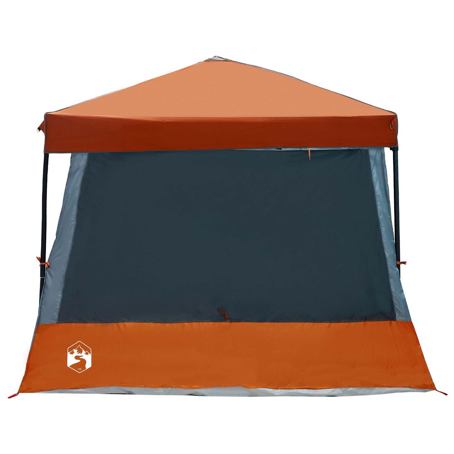 Camping Telt Sæt 2 stk. 5-personers Grå og orange