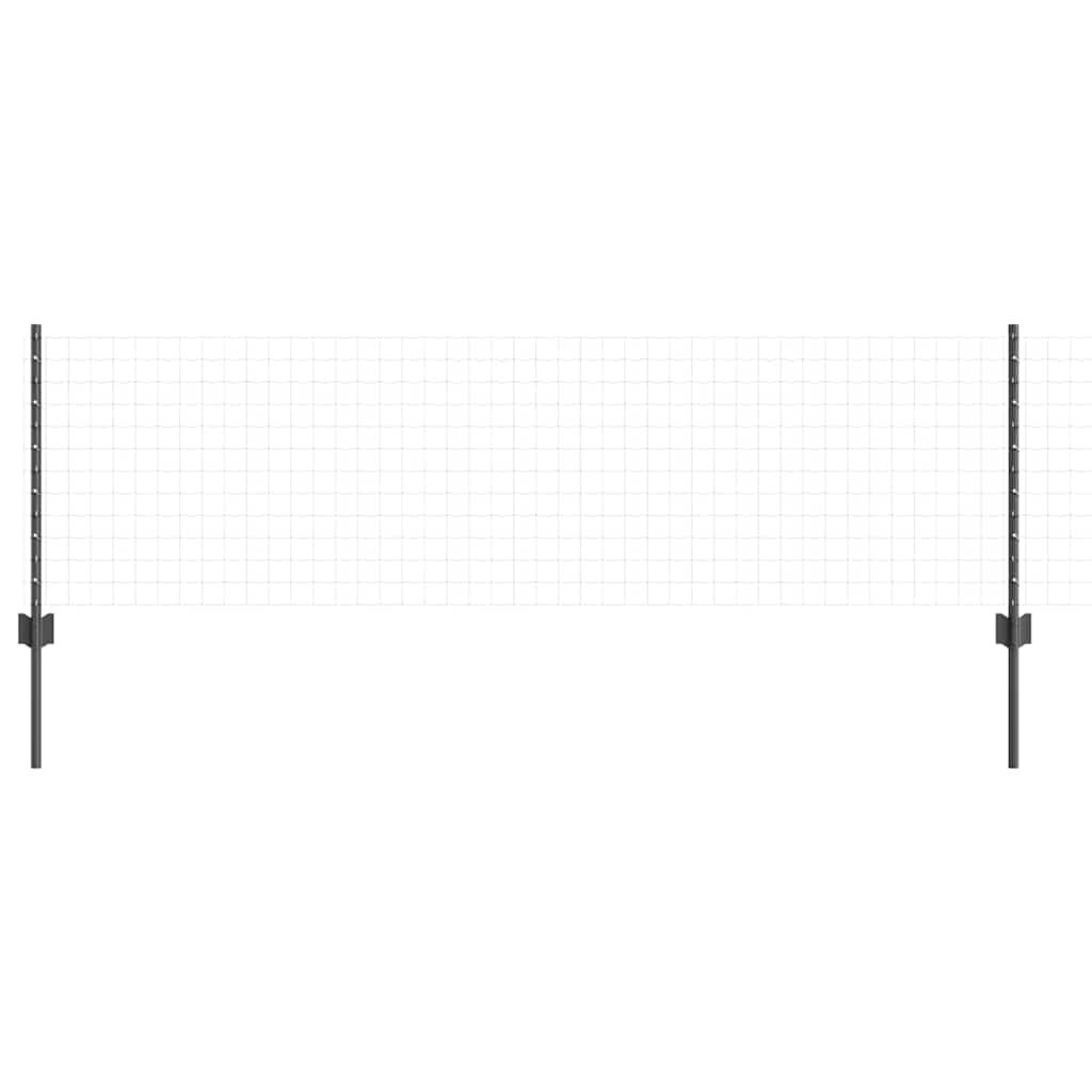 Einbetonierter Zaunpfosten 22 stk. Grå 100 cm
