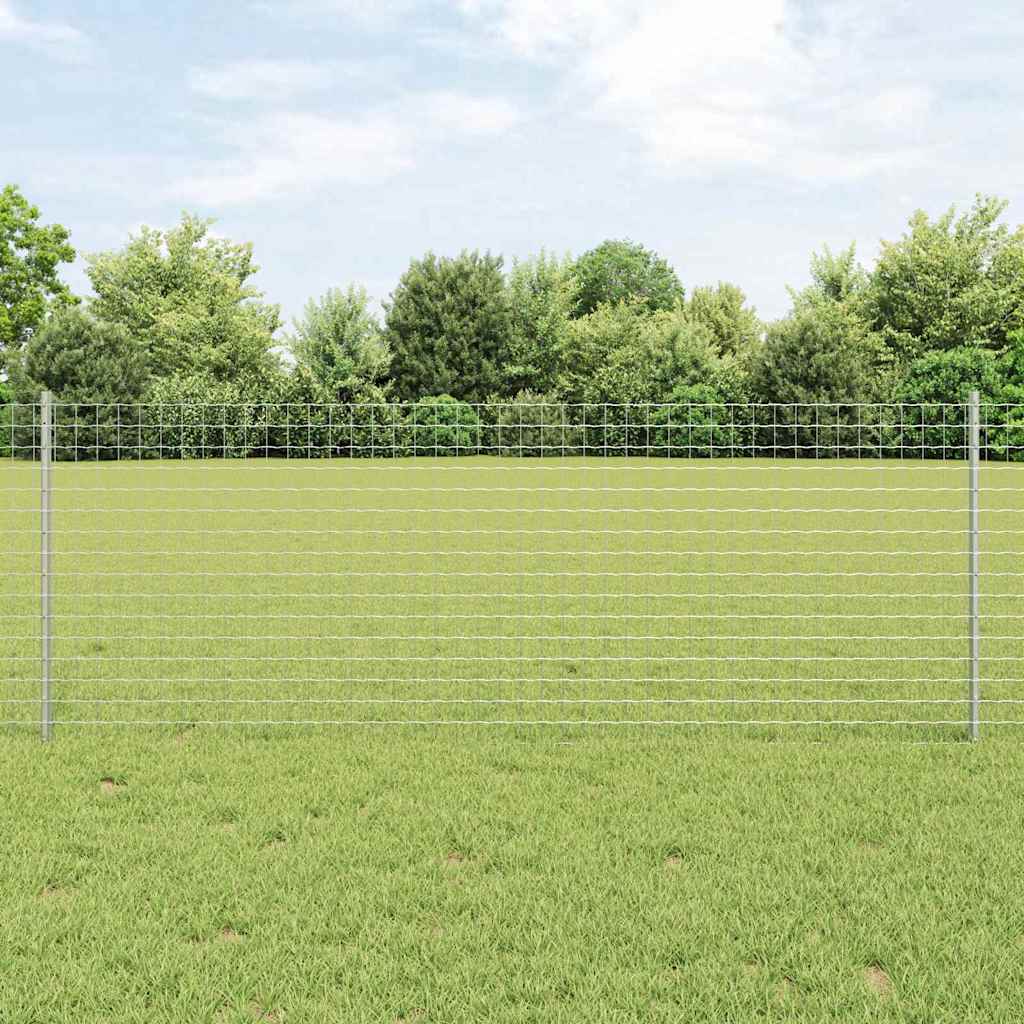 Einbetonierter Zaunpfosten 22 stk. Sølv 120 cm