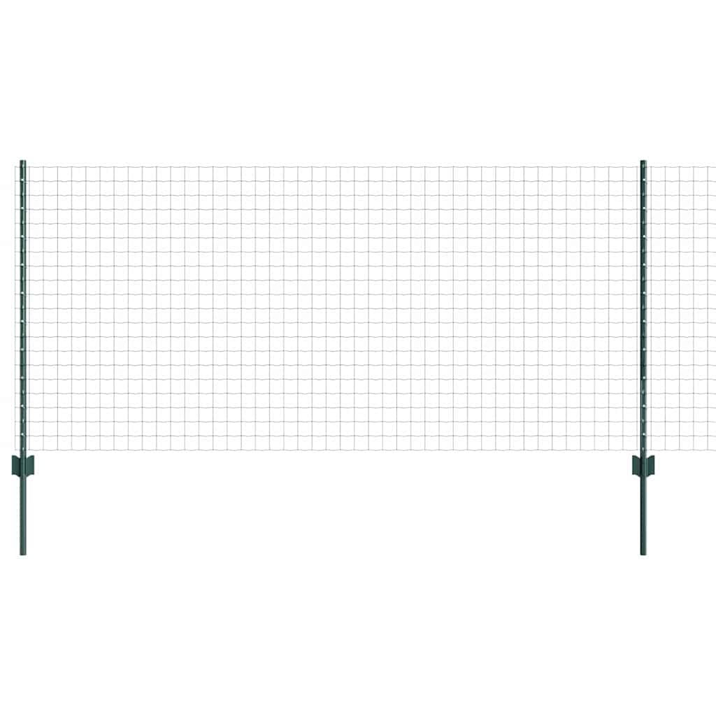 Eurohegn med stolpe 10 x 1 m PVC-belagt stål Grøn Mesh