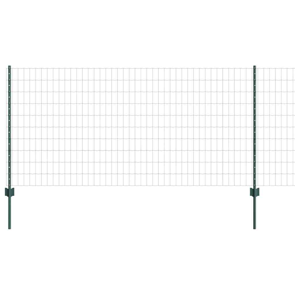 Eurohegn med stolpe 10 x 1 m PVC-belagt stål Grøn Mesh