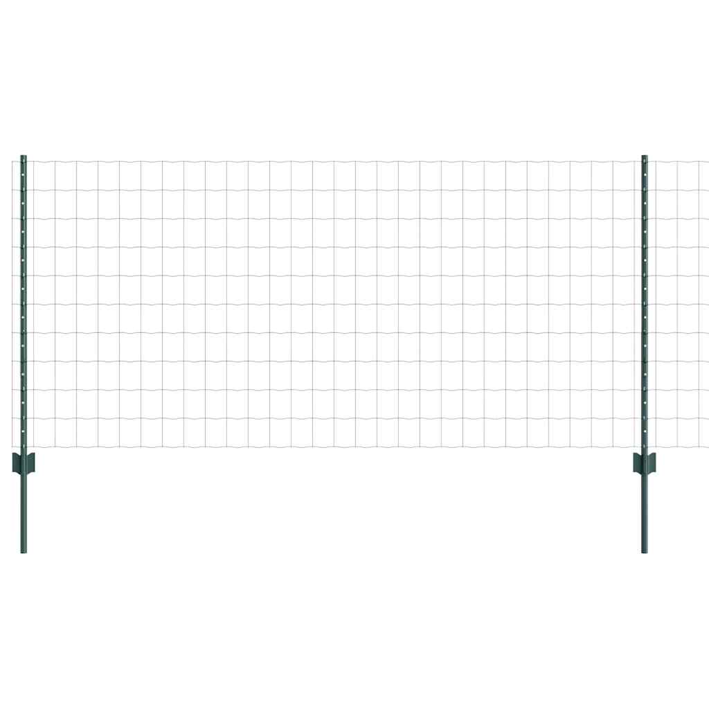 Eurohegn med stolpe 10 x 1 m PVC-belagt stål Grøn Mesh