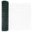 Eurohegn med stolpe 25 x 1 m PVC-belagt stål Grøn Mesh