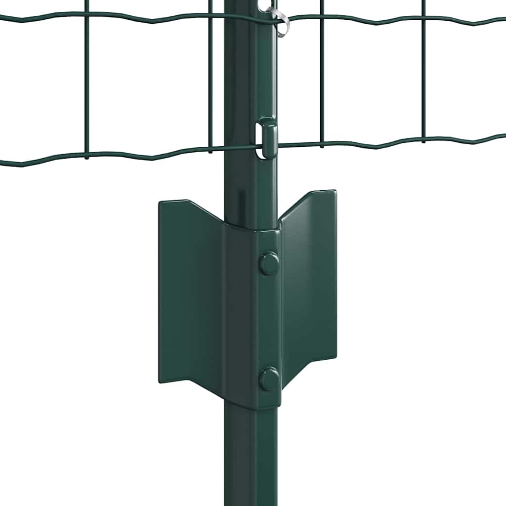 Eurohegn med stolpe 25 x 0,6 m PVC-belagt stål Grøn Mesh