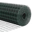 Eurohegn med stolpe 25 x 1 m PVC-belagt stål Grøn Mesh