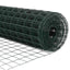 Eurohegn med stolpe 25 x 0,8 m PVC-belagt stål Grøn Mesh