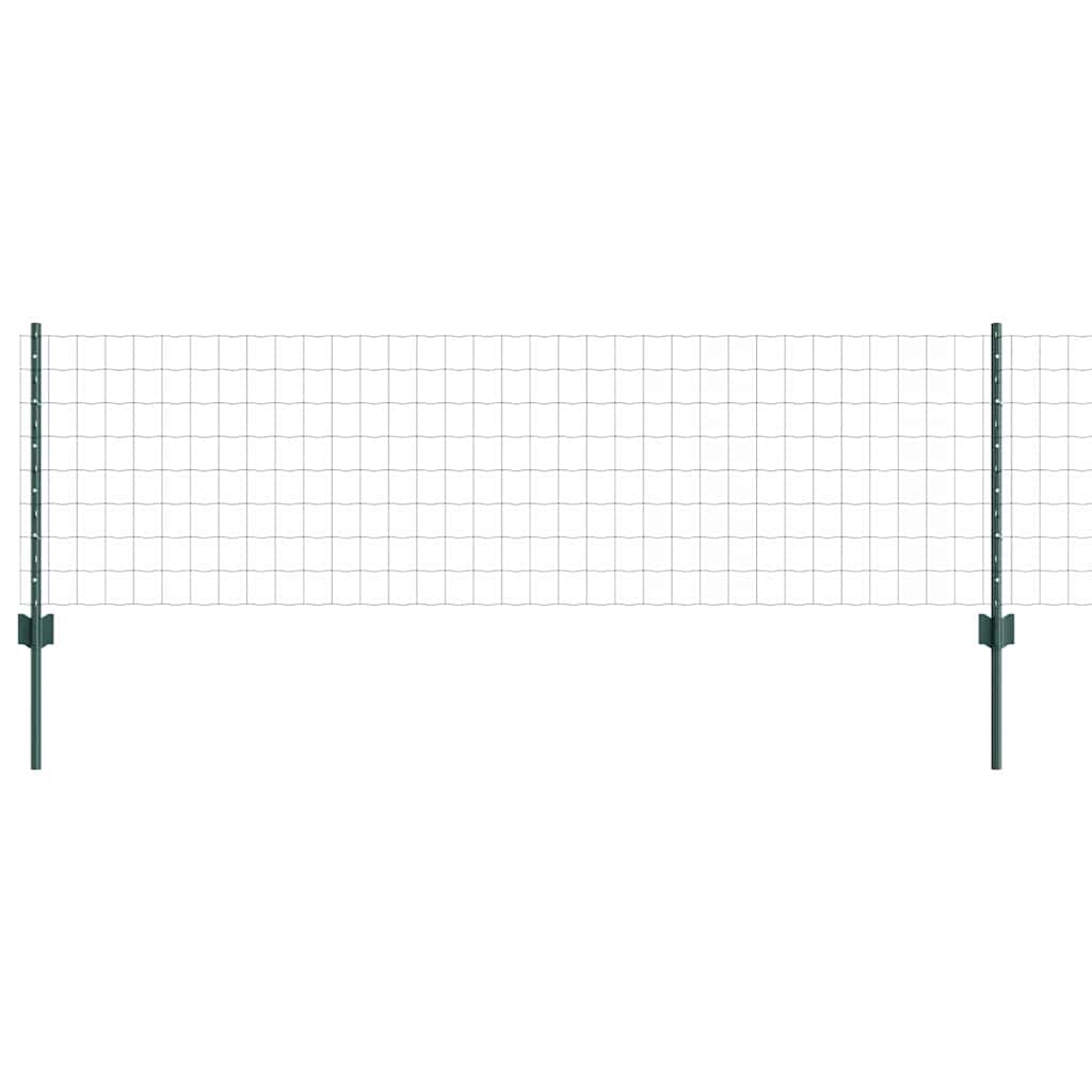 Eurohegn med stolpe 50 x 0,6 m PVC-belagt stål Grøn Mesh