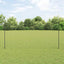 Eurohegn med stolpe 10 x 1,5 m PVC-belagt stål Grå Mesh