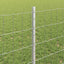 Eurohegn med stolpe 10 x 0,8 m Galvaniseret stål Sølv Mesh