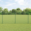 Kæde-link hegn med stolpe 10 x 1,4 m PVC-belagt stål Grøn Mesh