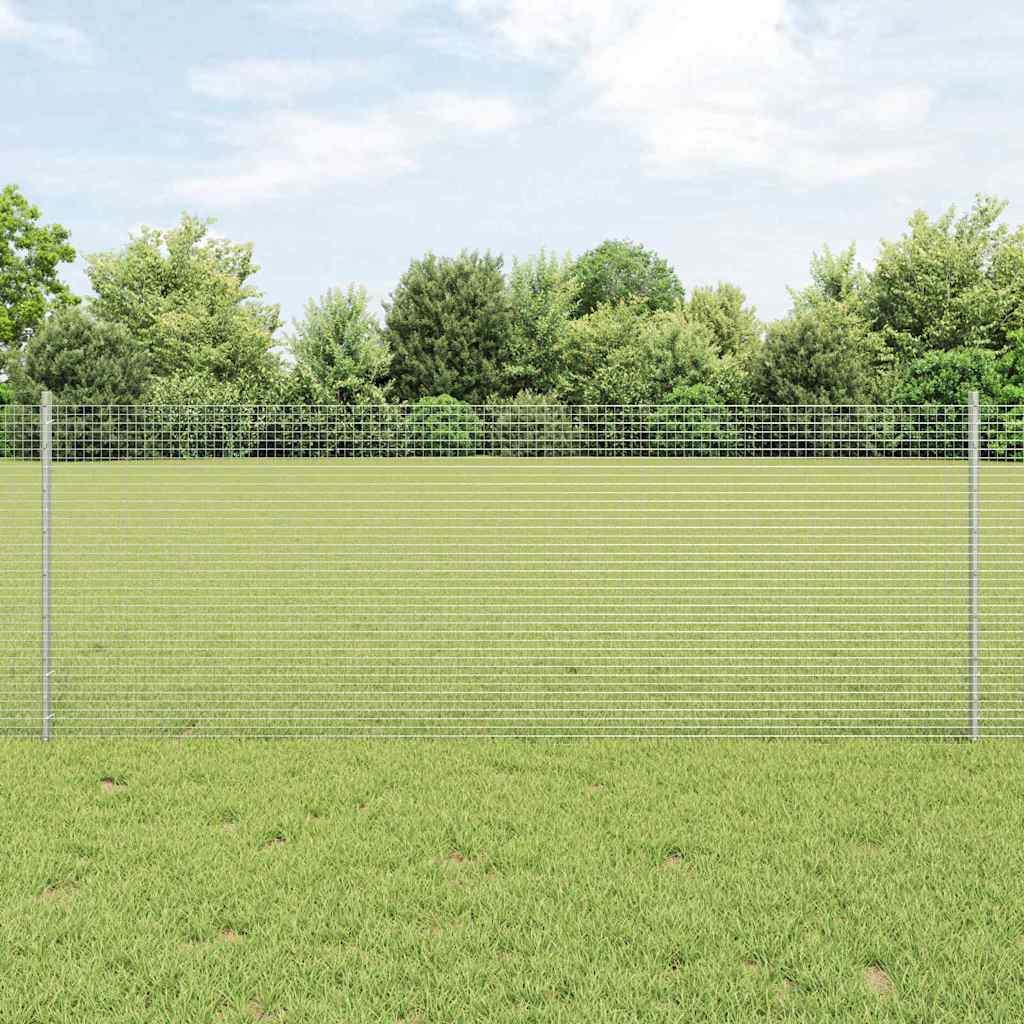 Svejsede trådhegn med stolper 100 x 0,8 m Galvaniseret stål