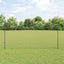 Sekskantet hegn med stolpe 10 x 1,5 m PVC-belagt stål Grå Mesh