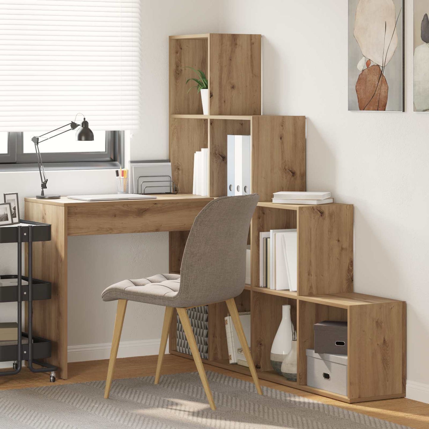 Hjørneskrivebord Artisan Egetræ 101,5 x 149,5 x 149,5 cm