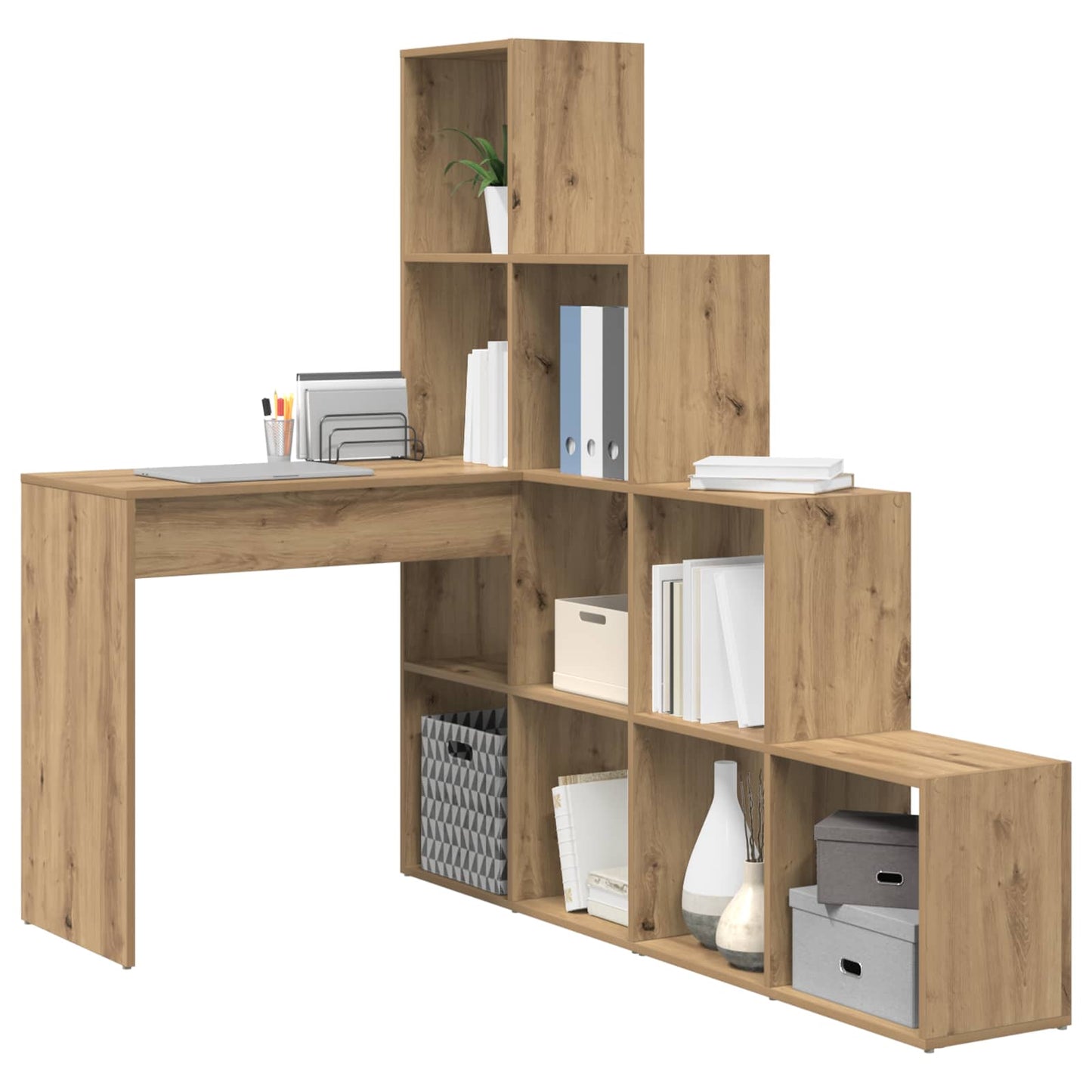Hjørneskrivebord Artisan Egetræ 101,5 x 149,5 x 149,5 cm