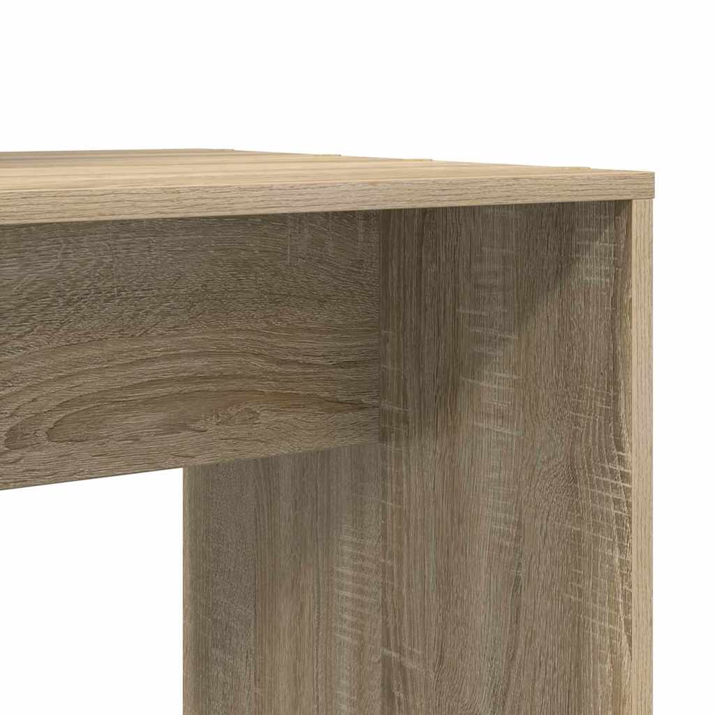 Bord med hylde Sonoma eg 138,5 x 55 x 143 cm Konstrueret træ