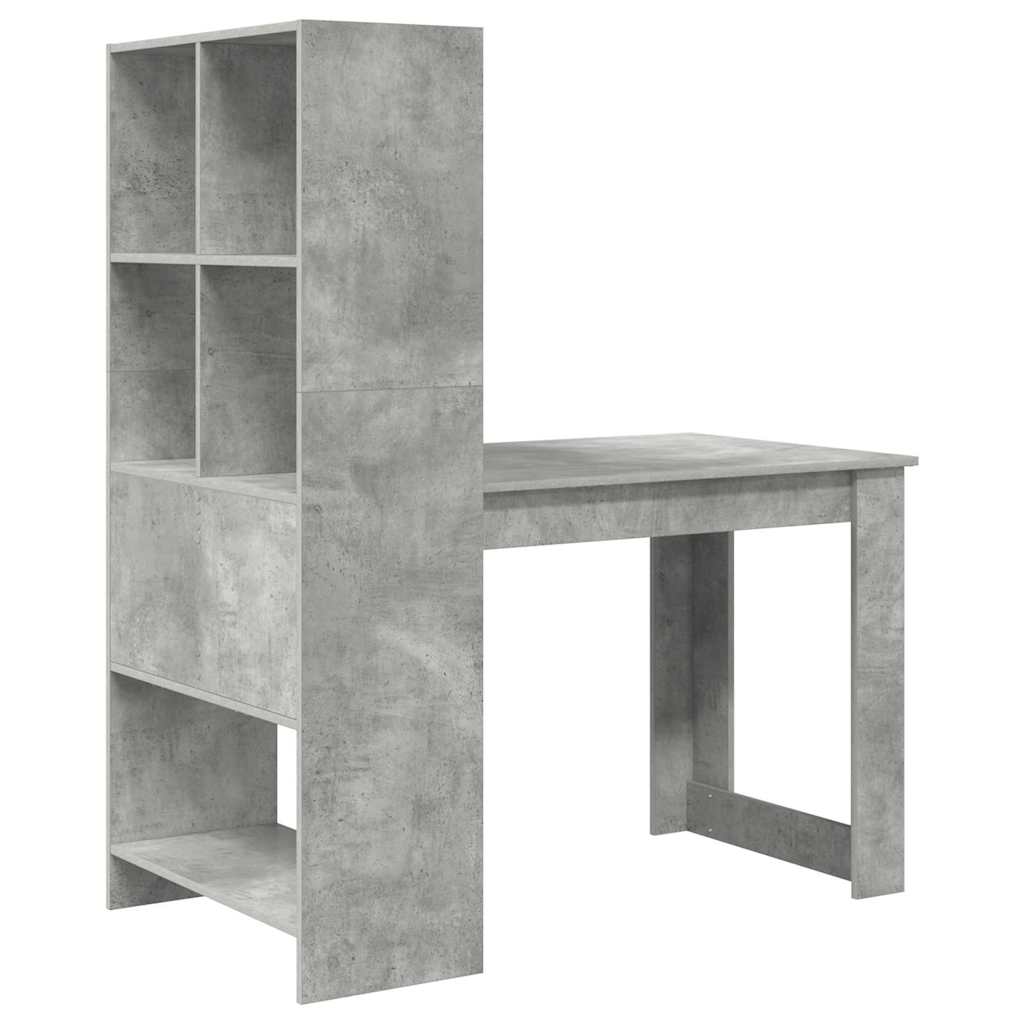 Bord Beton Grå Konstrueret træ 122 x 67 x 145 cm