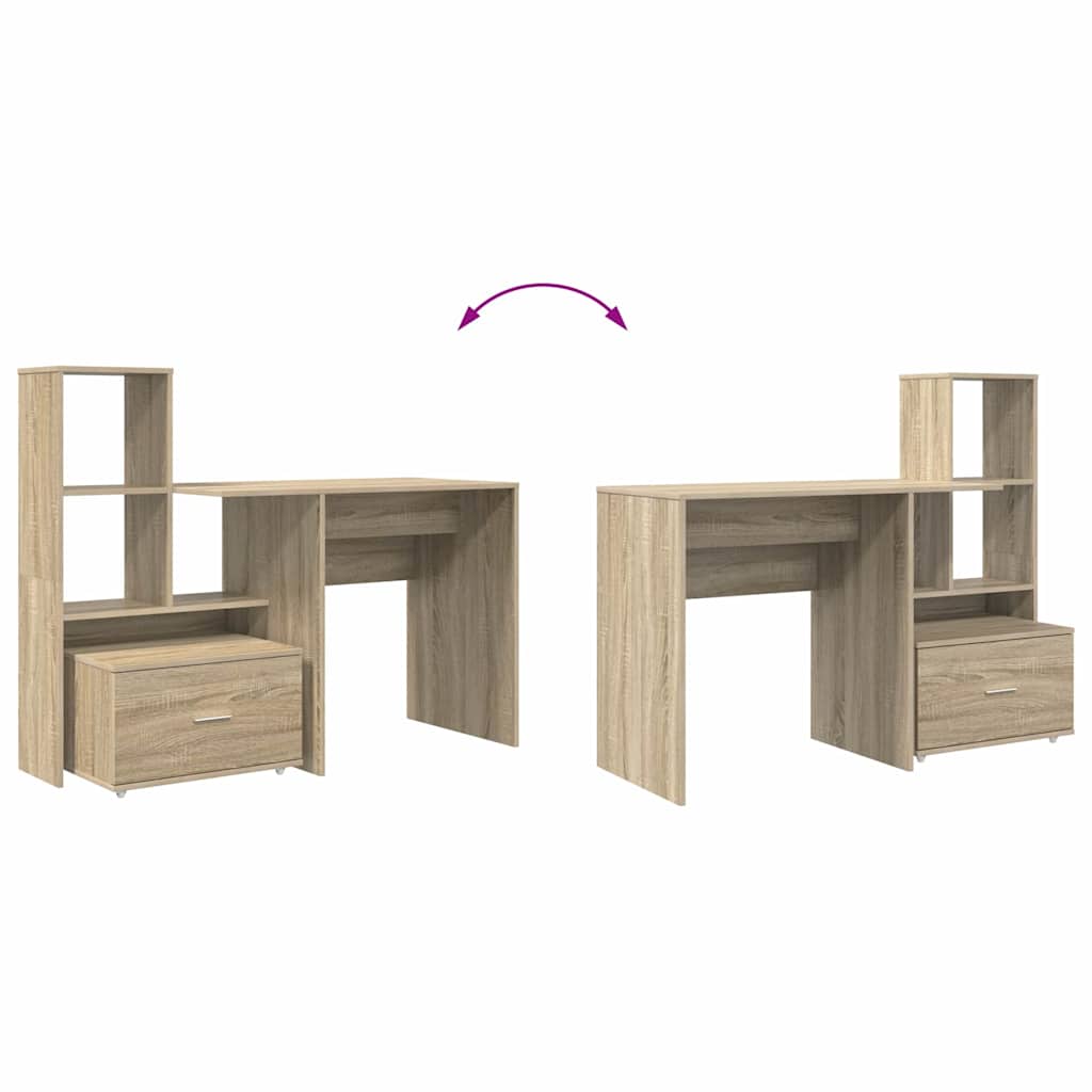 Bord Sonoma eg Konstrueret træ 131,5 x 50 x 106,5 cm