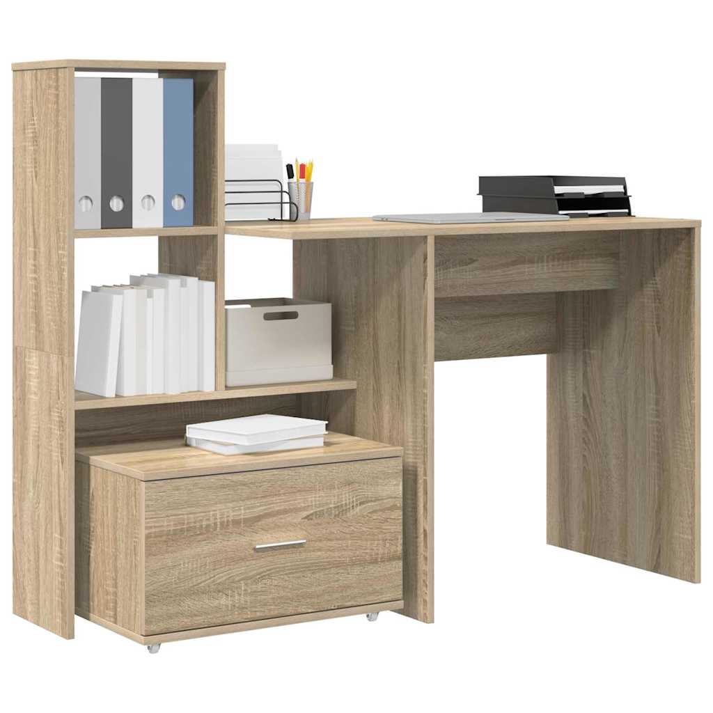 Bord Sonoma eg Konstrueret træ 131,5 x 50 x 106,5 cm