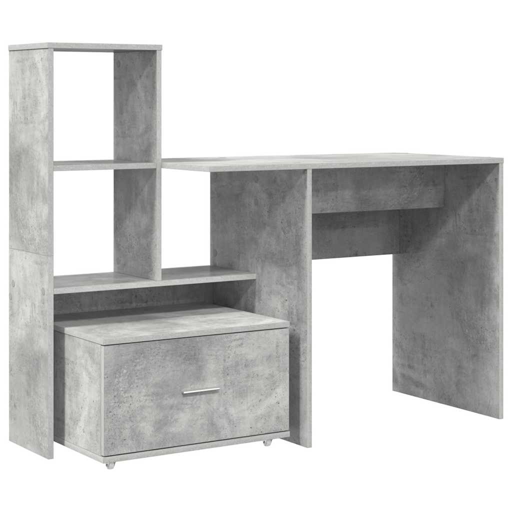 Bord Beton Grå Konstrueret træ 131,5 x 50 x 106,5 cm