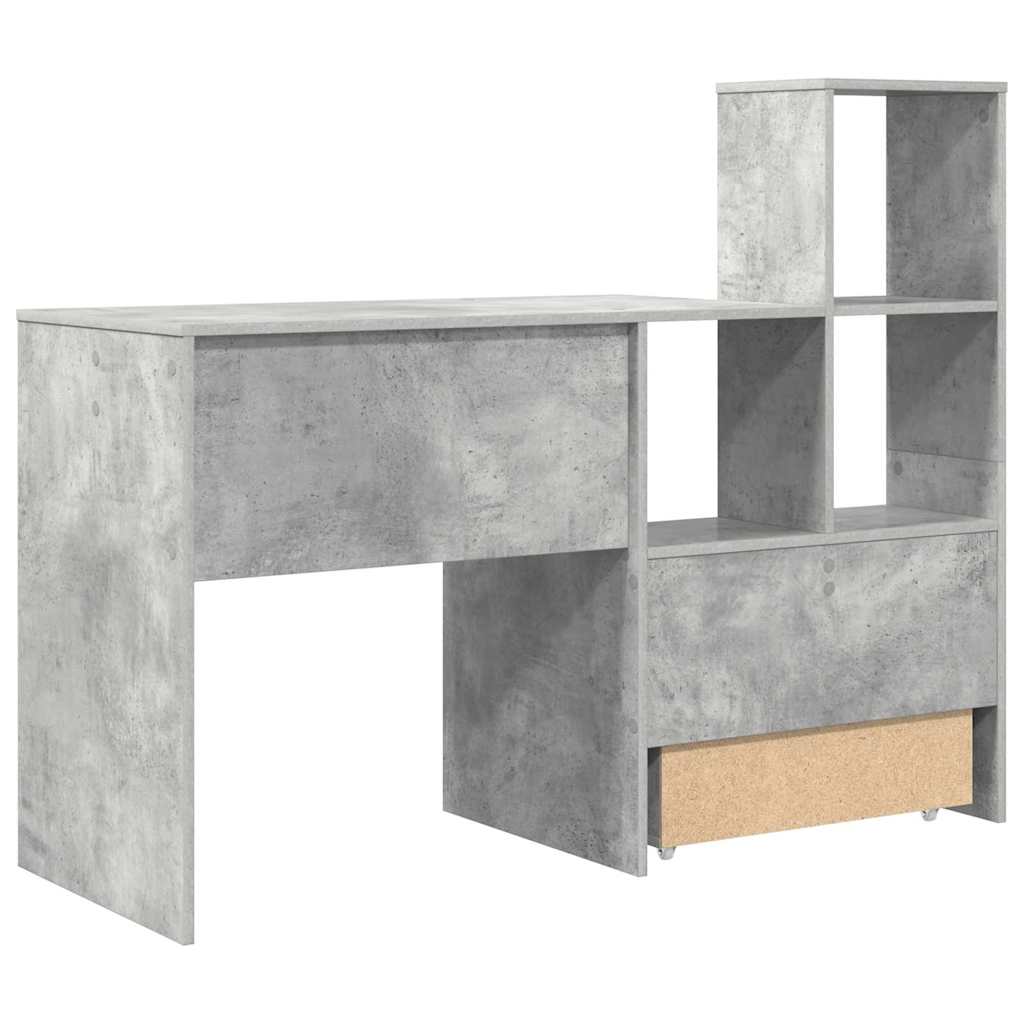 Bord Beton Grå Konstrueret træ 131,5 x 50 x 106,5 cm