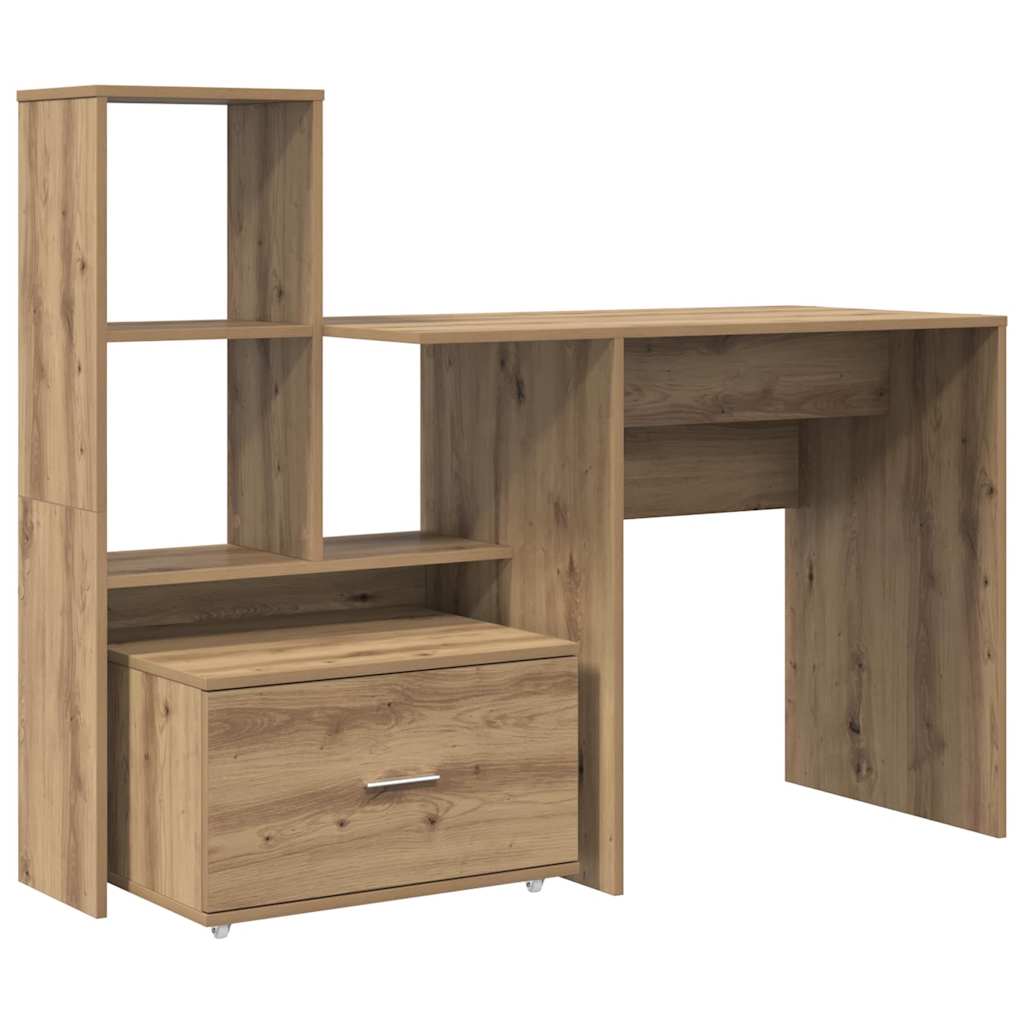 Bord Artisan Egetræ Konstrueret træ 131,5 x 50 x 106,5 cm