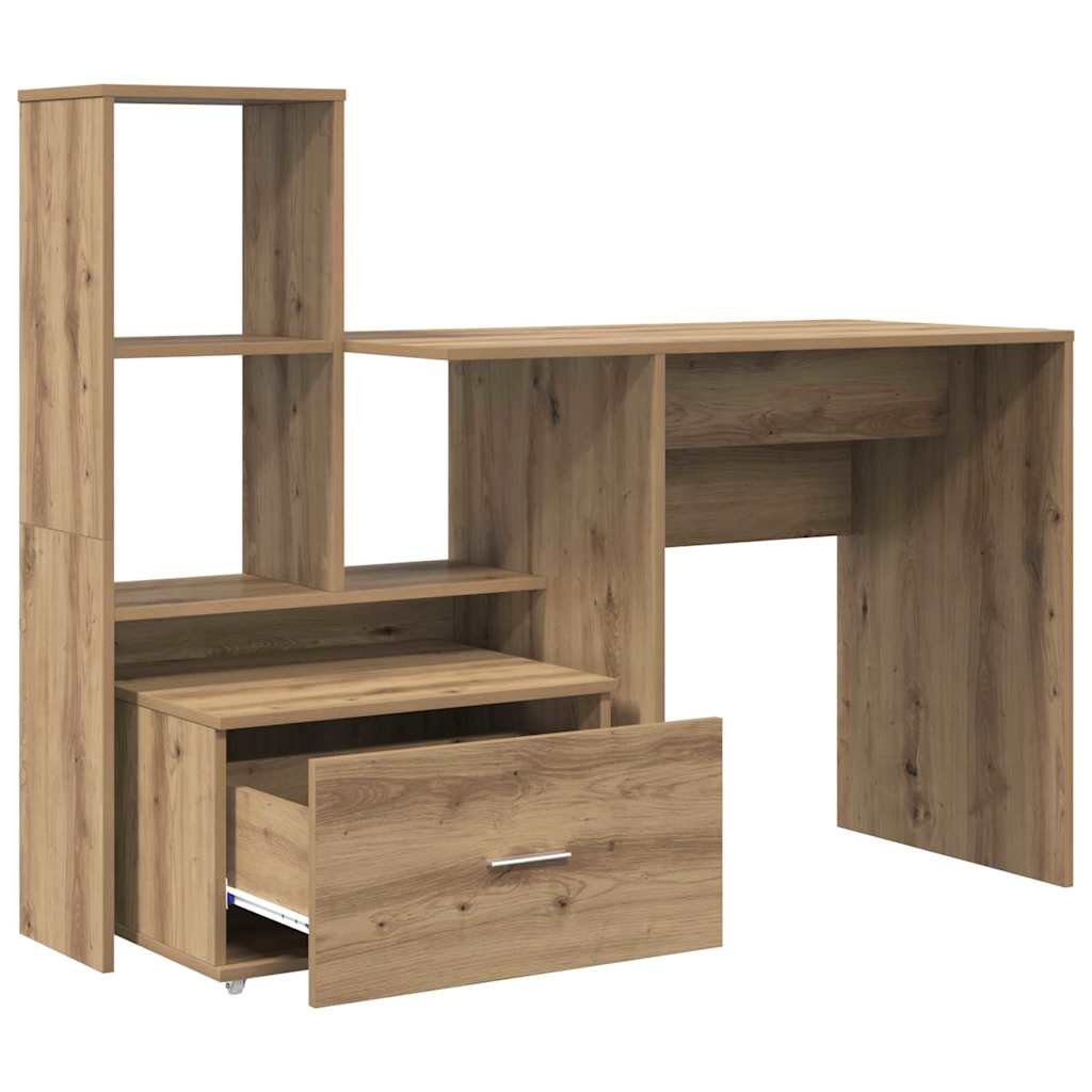 Bord Artisan Egetræ Konstrueret træ 131,5 x 50 x 106,5 cm