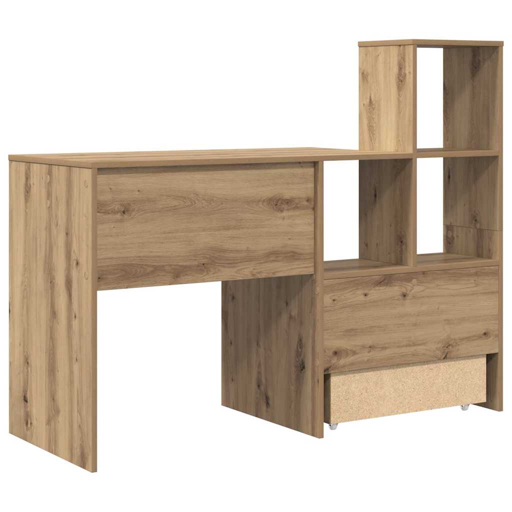 Bord Artisan Egetræ Konstrueret træ 131,5 x 50 x 106,5 cm