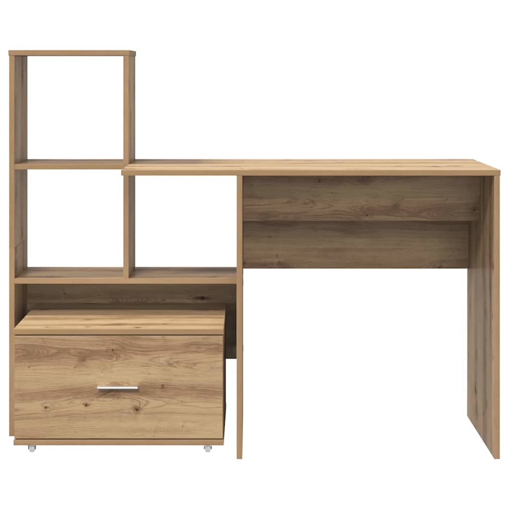 Bord Artisan Egetræ Konstrueret træ 131,5 x 50 x 106,5 cm