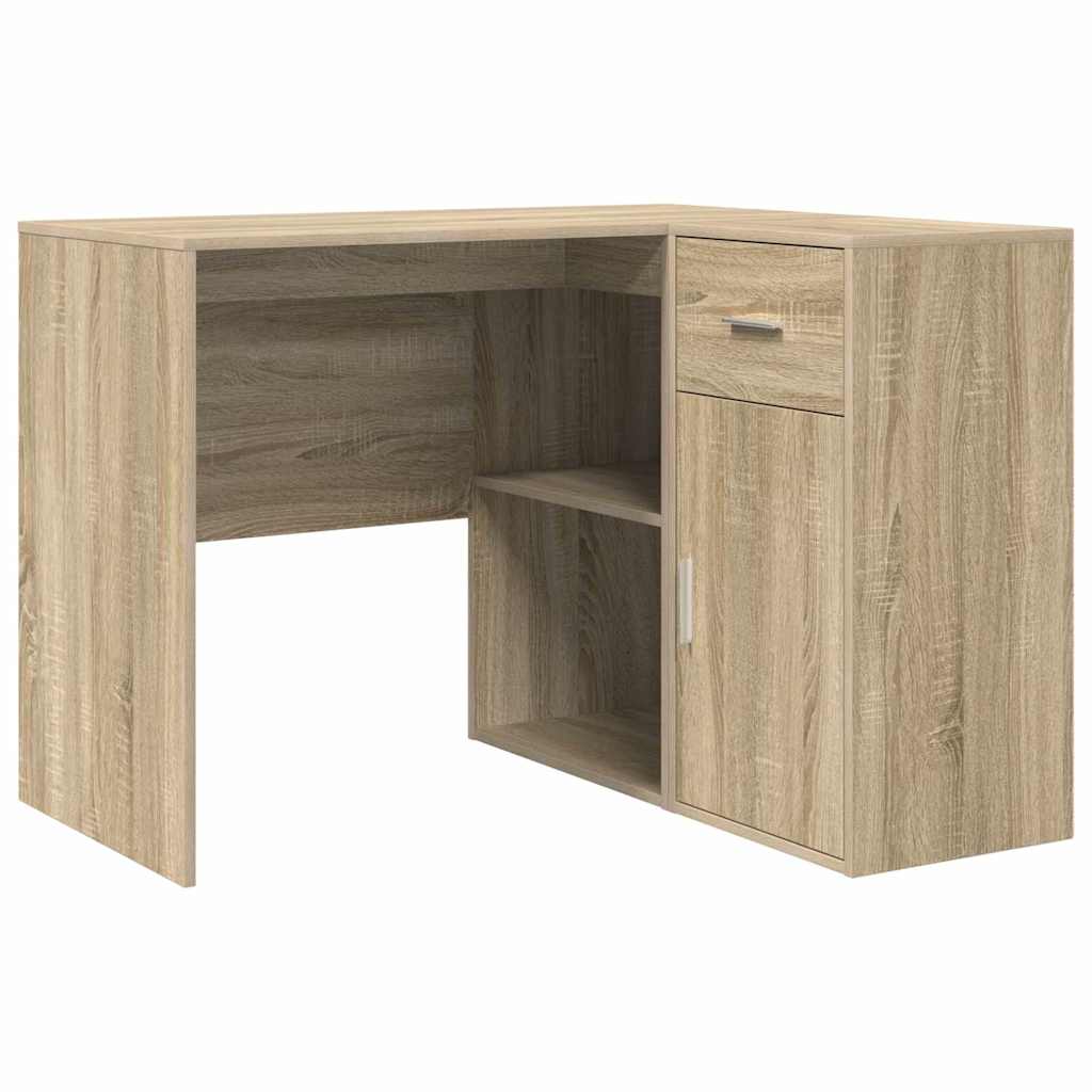 Hjørneskrivebord med skuffe med dør Sonoma eg 102 x 88 x 75 cm