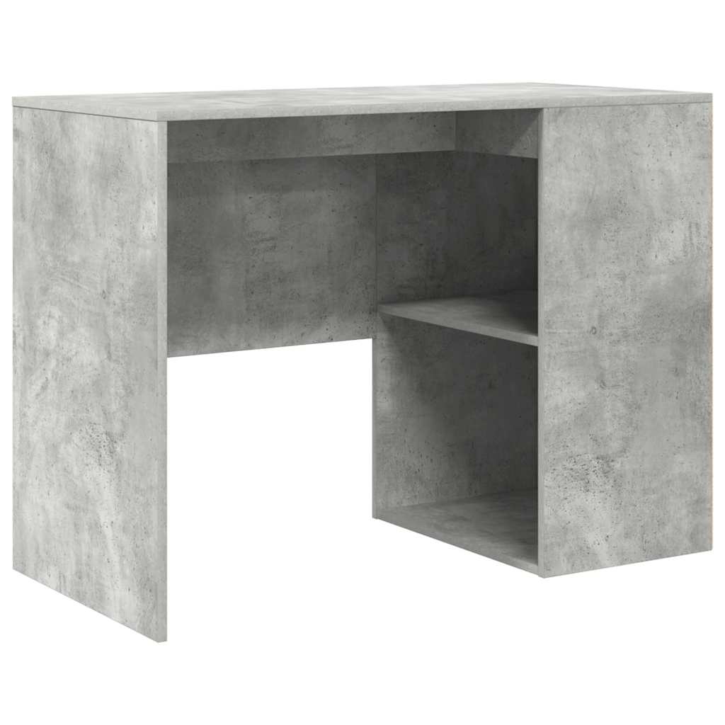 Hjørneskrivebord med skuffe med dør Beton Grå 102 x 88 x 75 cm