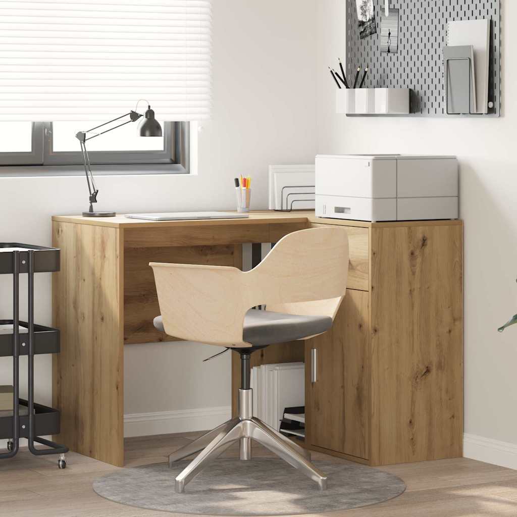 Hjørneskrivebord med skuffe Artisan Egetræ 102 x 88 x 75 cm