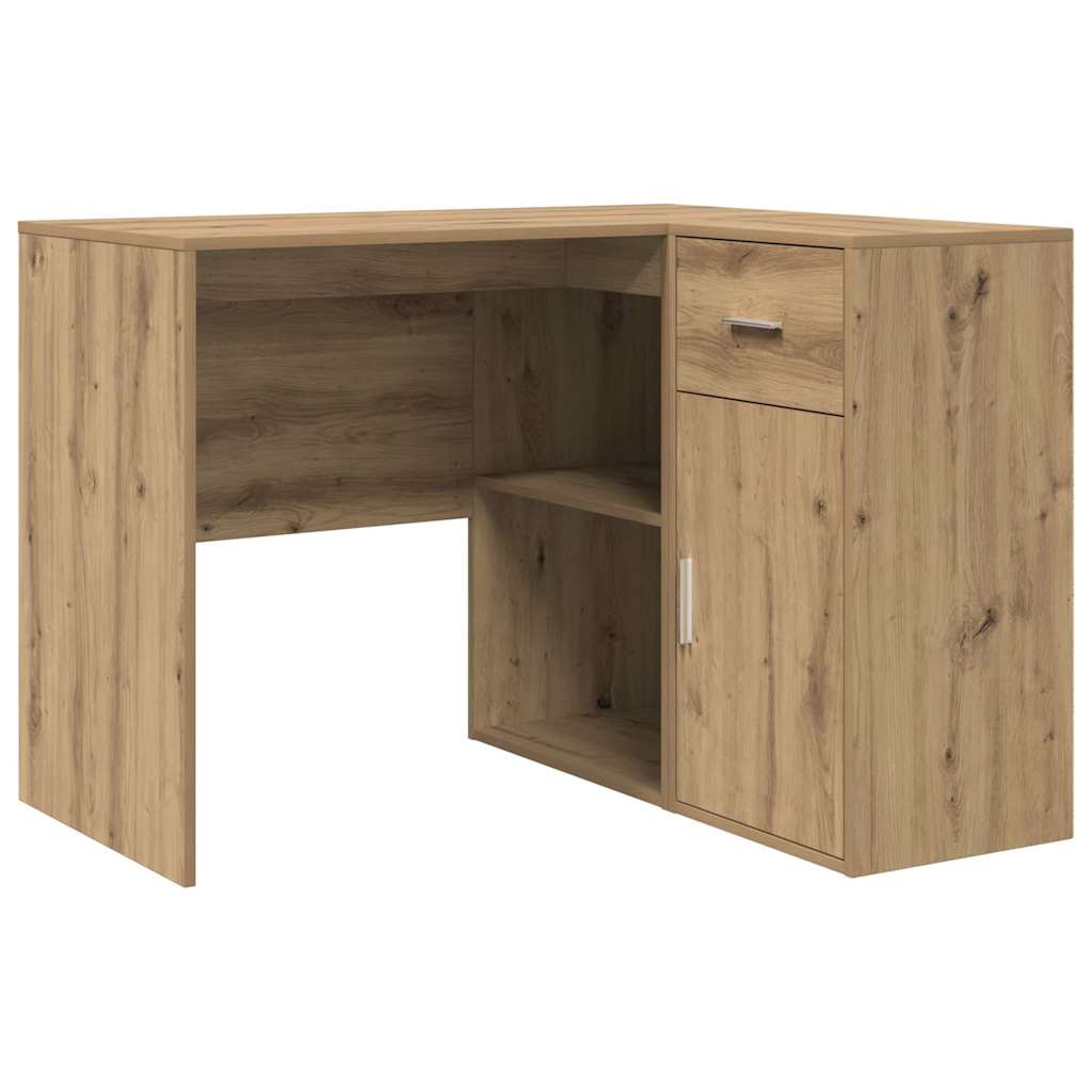 Hjørneskrivebord med skuffe Artisan Egetræ 102 x 88 x 75 cm