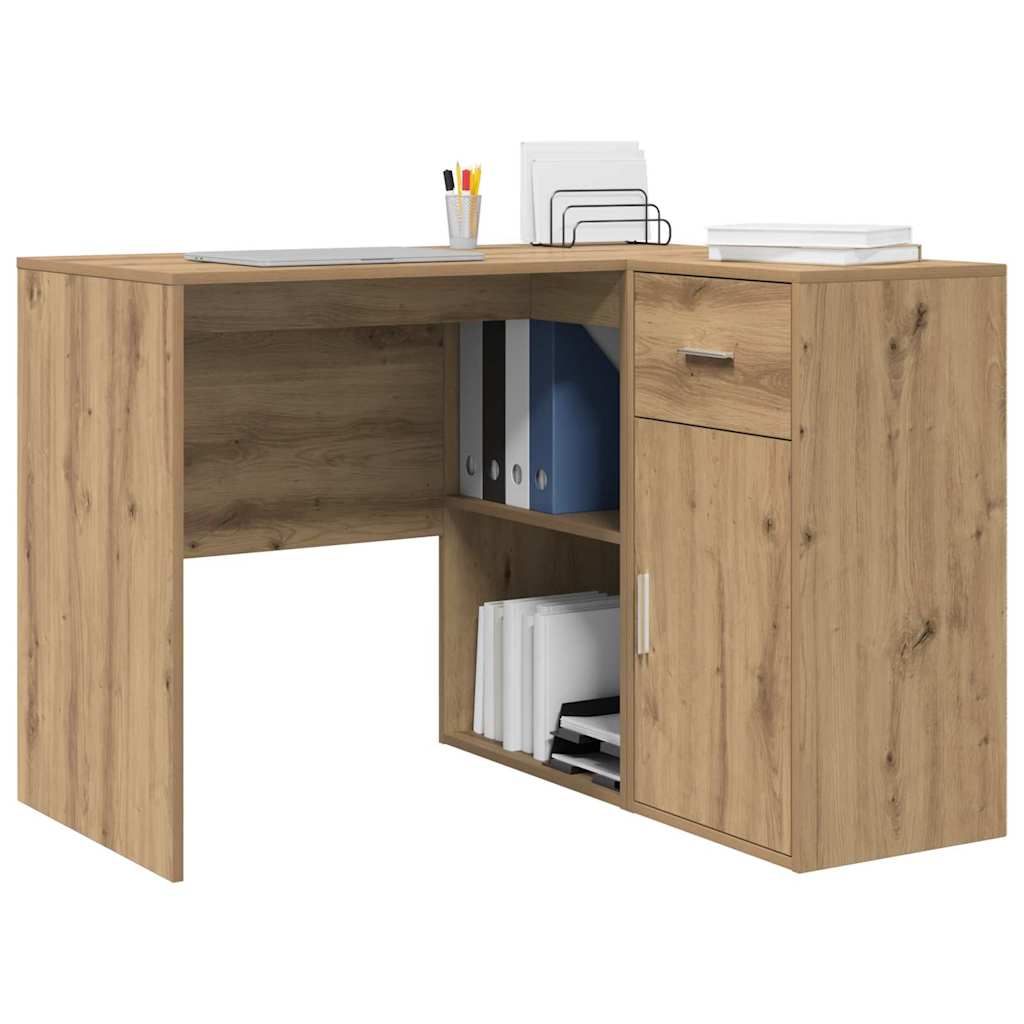 Hjørneskrivebord med skuffe Artisan Egetræ 102 x 88 x 75 cm