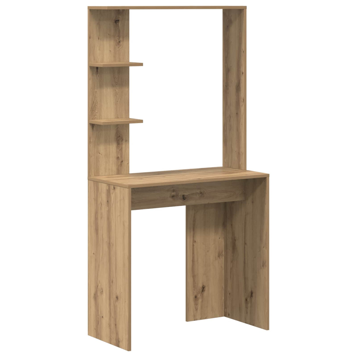 Bord med hylde med opbevaring med dør 2 stk. Artisan Egetræ