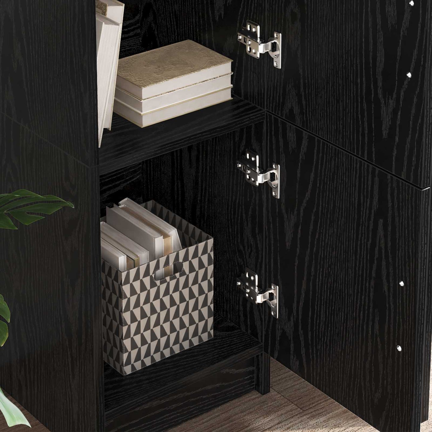 Bord Sort eg 133,5 x 50 x 124 cm 2 stk.