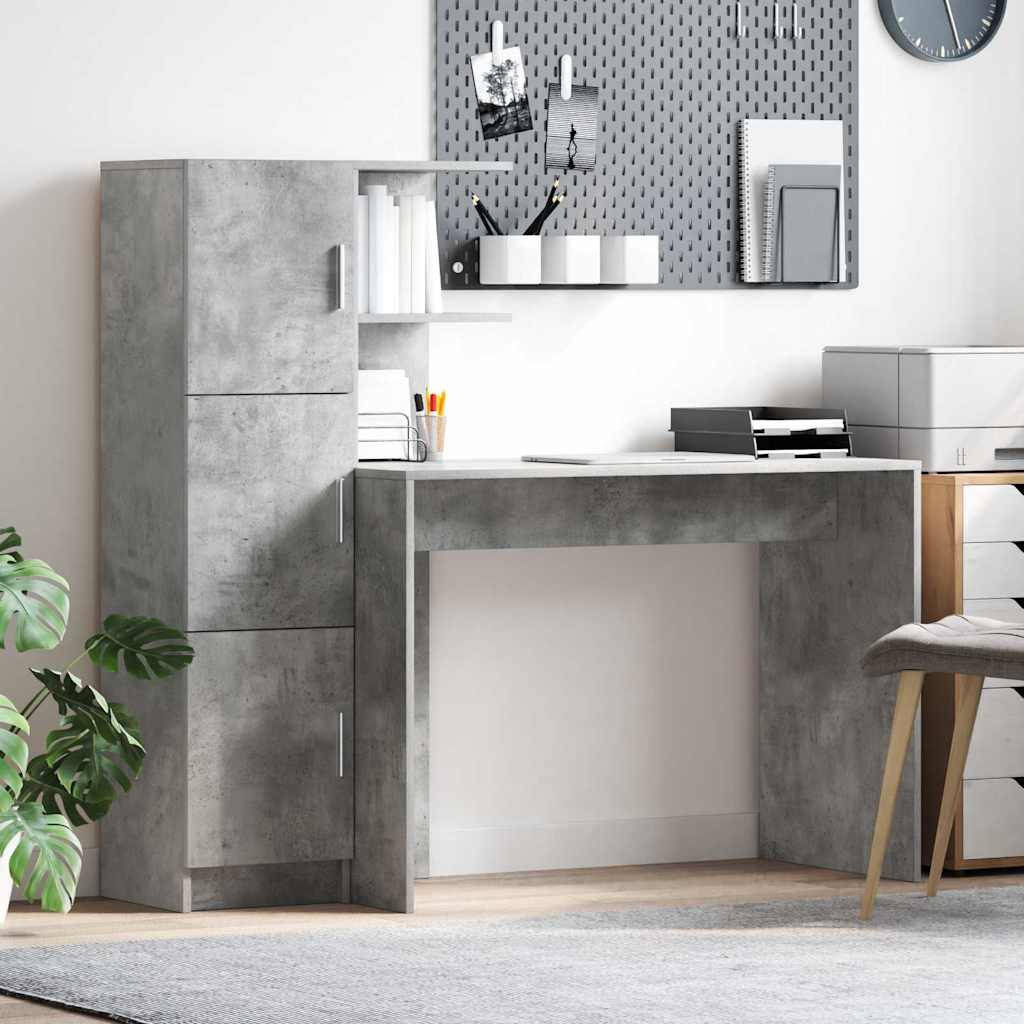 Bord Beton Grå 133,5 x 50 x 124 cm 2 stk.