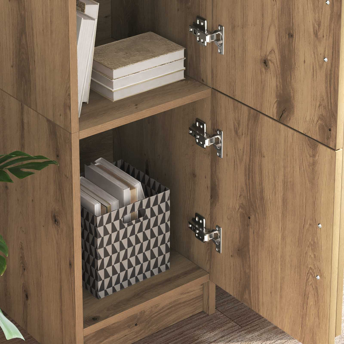 Bord Artisan Egetræ 133,5 x 50 x 124 cm 2 stk.