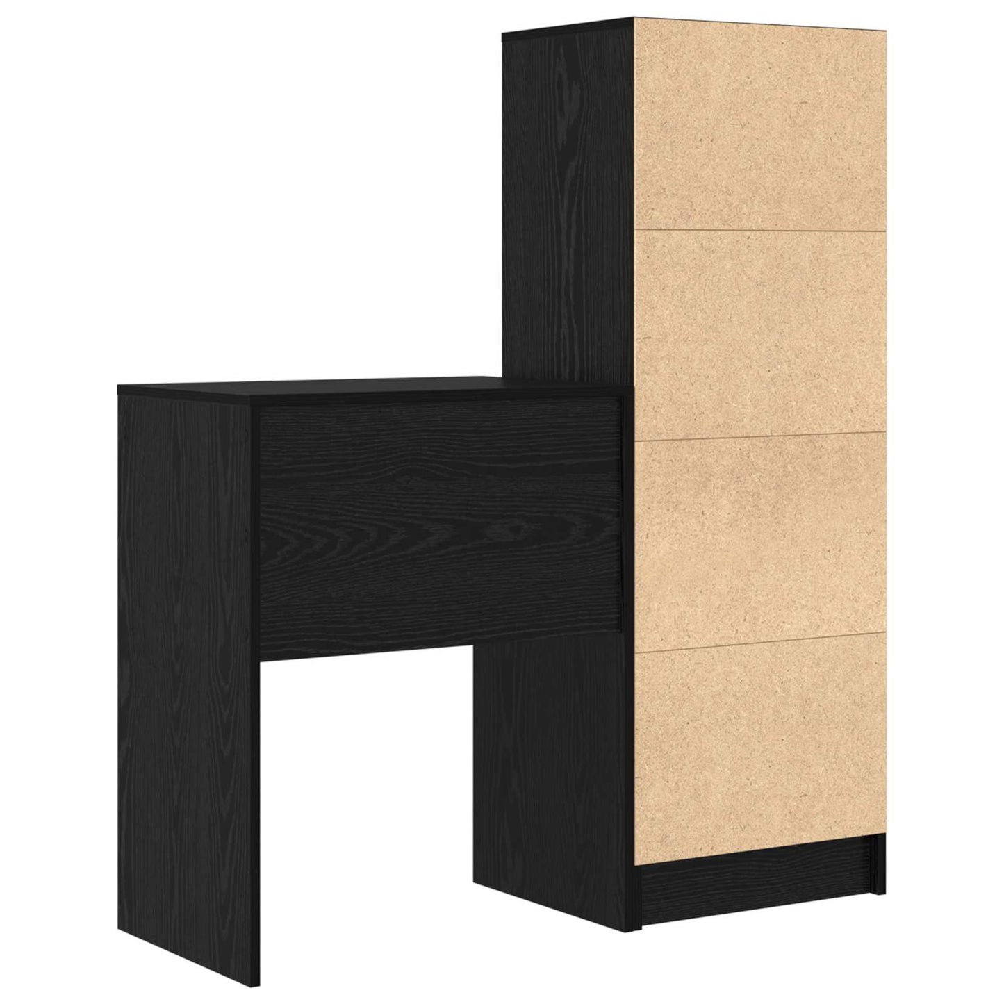 Bord Sort eg 105,5 x 34 x 127 cm 2 stk.
