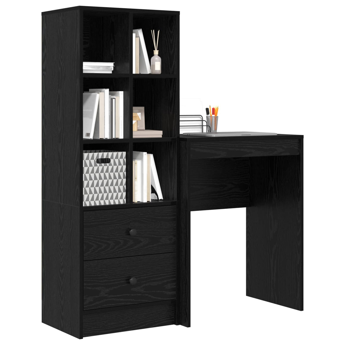 Bord Sort eg 105,5 x 34 x 127 cm 2 stk.