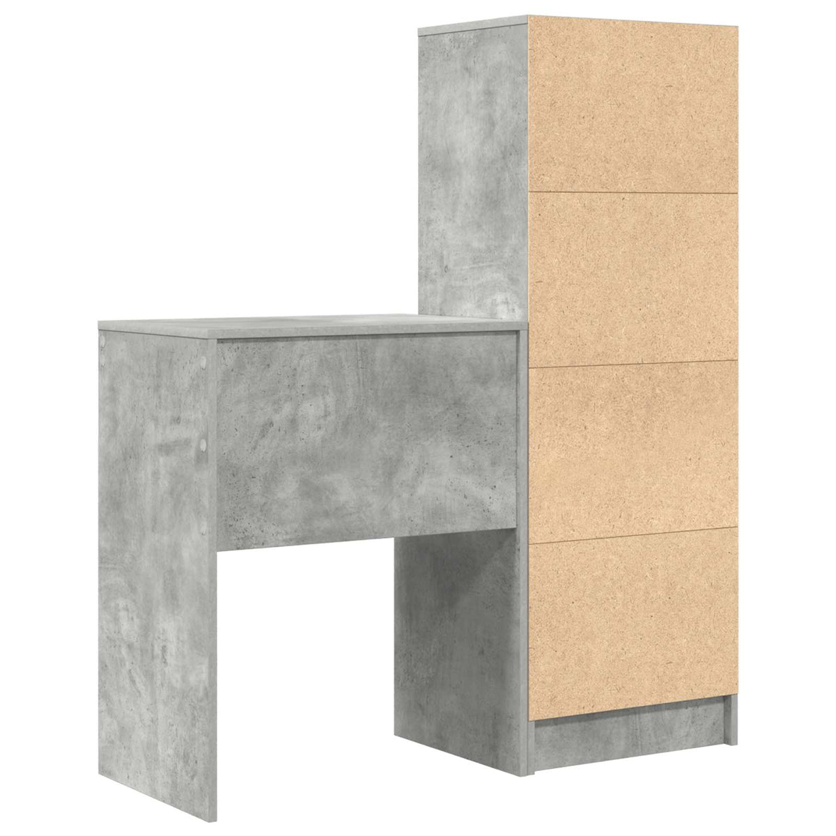Bord Beton Grå 105,5 x 34 x 127 cm 2 stk.