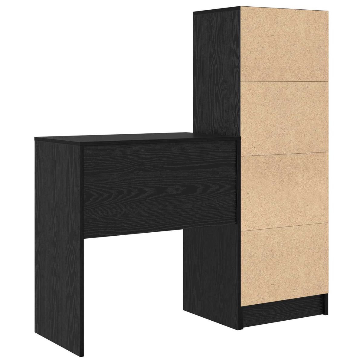 Bord Sort eg 115,5 x 40 x 127 cm 2 stk.