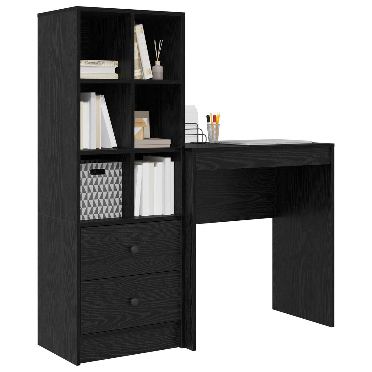 Bord Sort eg 115,5 x 40 x 127 cm 2 stk.